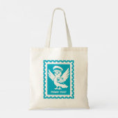 Penny Post Mascot Postage Stamp Design Tote Bag (Achterkant)