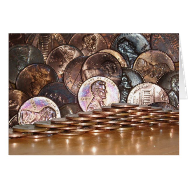 Penny Pyramid-kaart (Voorkant Horizontaal)