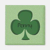 Penny Shamrock Name Magnet (Voorkant)