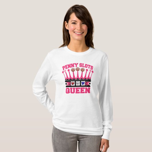 Penny Slots Queen T-shirt (Voorkant volledig)