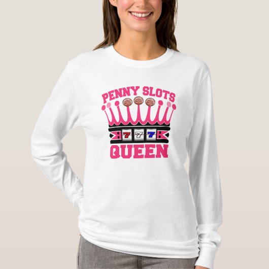 Penny Slots Queen T-shirt (Voorkant)