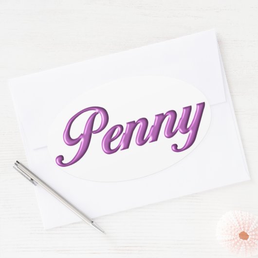 Penny sticker naam (Envelop)