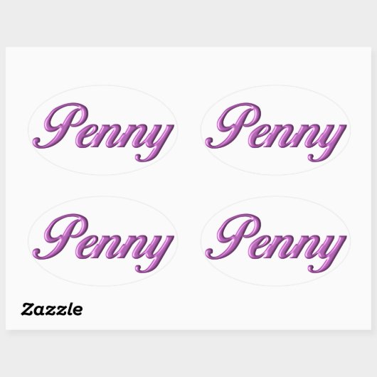 Penny sticker naam (Vel)