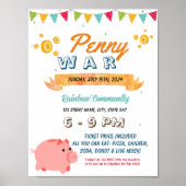Penny War Flyer bewerkbare Sjabloon Poster (Voorkant)