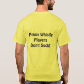 Penny Whistle-spelers T-shirt (Achterkant)