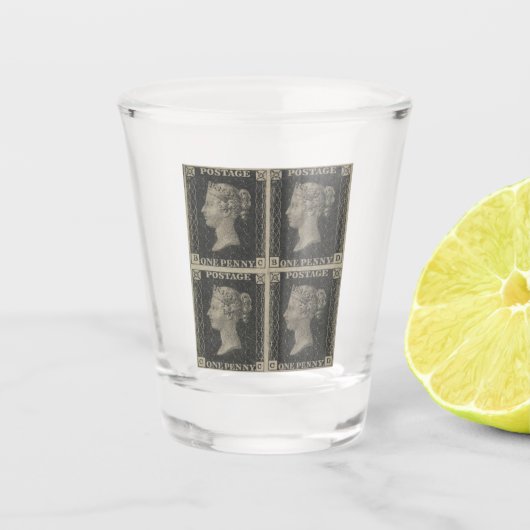 Penny Zwart Shot Glass Glas (Voorkant)