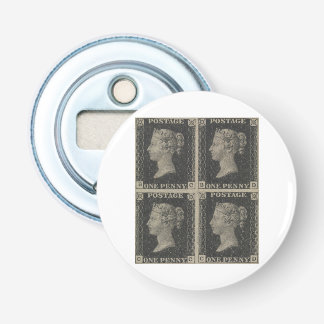 Penny zwart stempel badge flesopener Button Flesopener