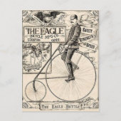 Pennyfarthing Old' Time Victoriaans Bicycle Ad Briefkaart (Voorkant)