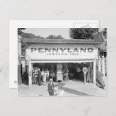 Pennyland Arcade, 1928 Briefkaart (Voorkant / Achterkant)