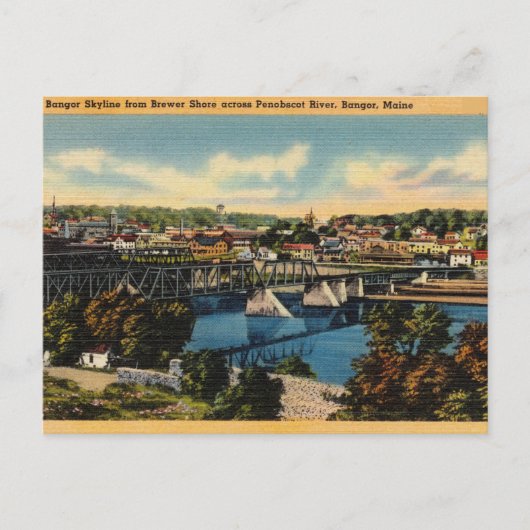  Penobscot, Bangor, Maine Briefkaart (Voorkant)