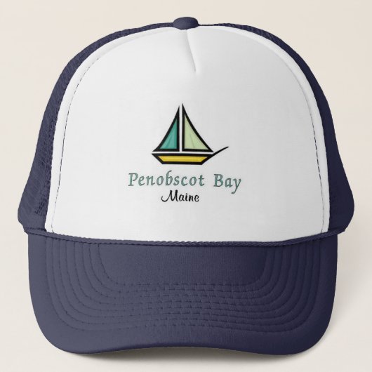 Penobscot Bay, Maine Trucker Hat Trucker Pet (Voorkant)