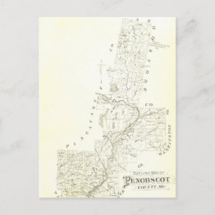 Penobscot County, Maine Briefkaart