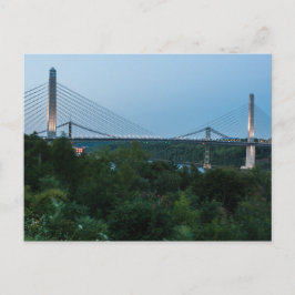 Penobscot Narrow en Waldo-Hancock-bruggen, Maine Briefkaart