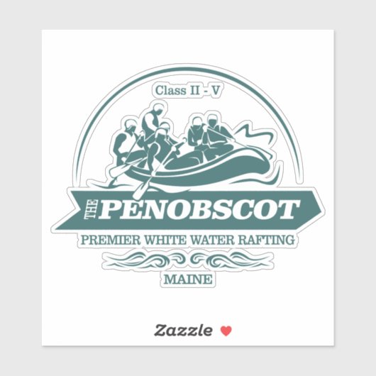 Penobscot River (drijvende 2) Sticker (Vel)