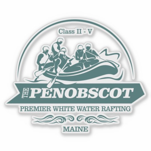 Penobscot River (drijvende 2) Sticker (Voorkant)
