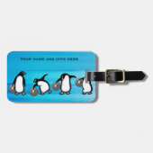 Penquin Bagagelabel (Voorkant horizontaal)