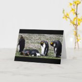 Penquin Mondays Notecard Kaart (Gele Bloem)