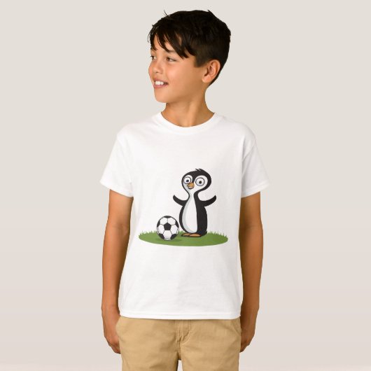 Penquin Soccer T-shirt (Voorkant volledig)