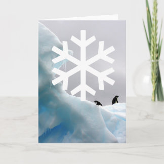 Penquins Feestdagen Kaart