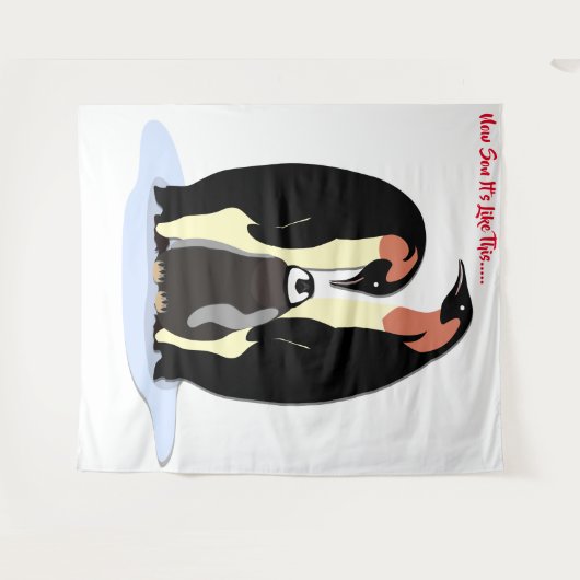 Penquins Tapestry Wandkleed (Voorkant (horizontaal))