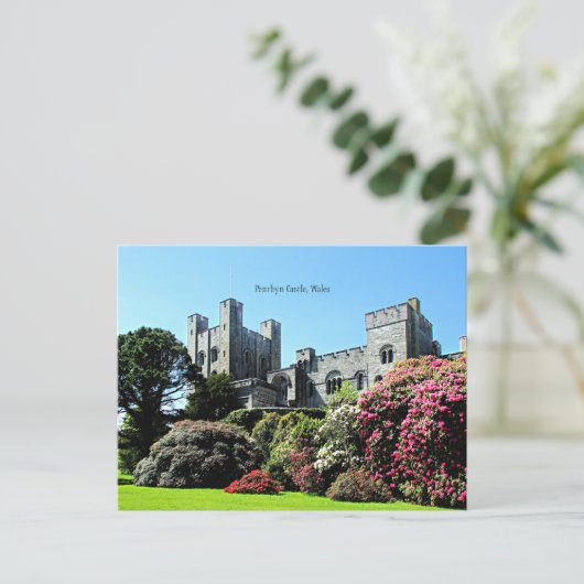 Penrhyn Castle, Wales Briefkaart (Staand voorkant)