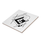 Penrose cat tegeltje (Zijkant)