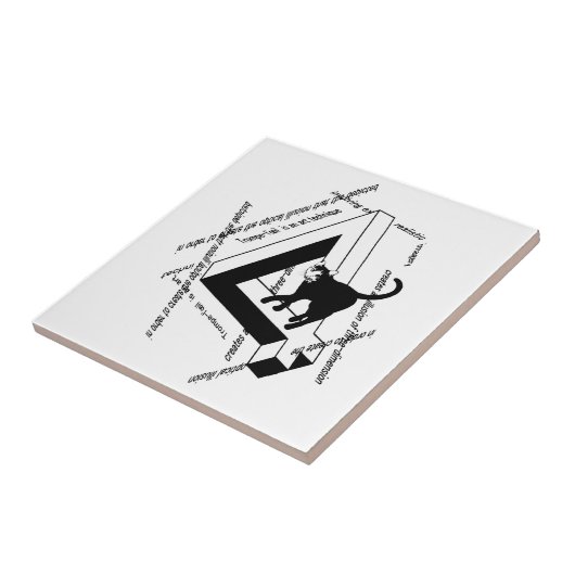 Penrose cat tegeltje (Zijkant)