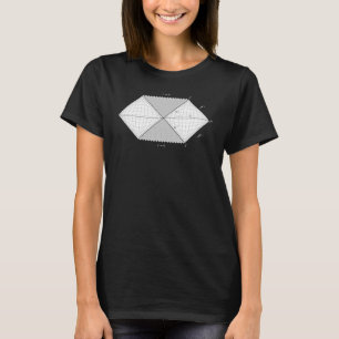 Penrose diagram, algemene relativiteit en fysica t-shirt