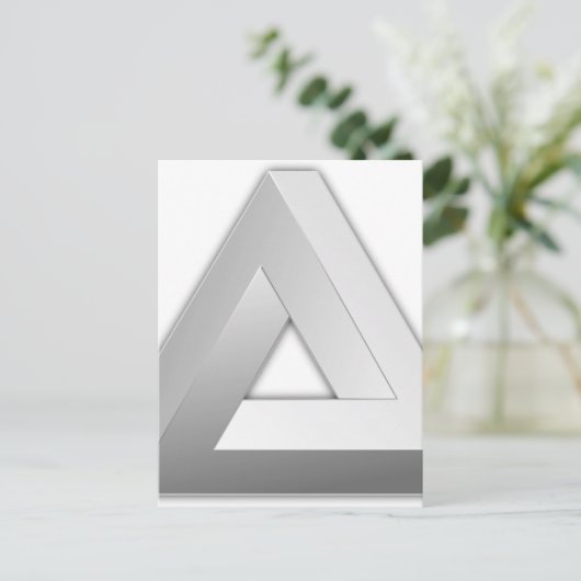 Penrose-driehoek Briefkaart (Staand voorkant)