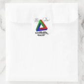 Penrose Driehoek - Niets is onmogelijk Ronde Sticker (Tas)