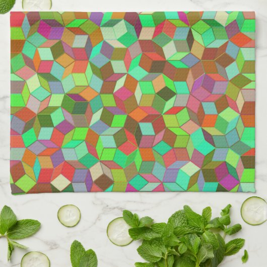 Penrose Tile Towel Theedoek (Gevouwen)