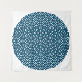 Penrose Tiling Patroon White Blue Mg0.5 Tapestry Wandkleed (Voorkant)