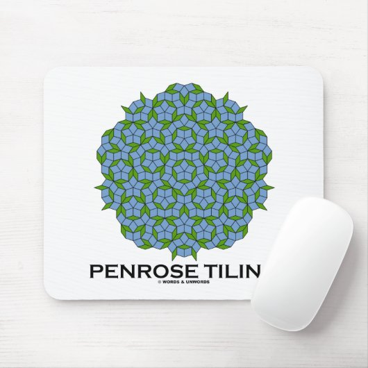Penrose Tiling (vijfvoudig symbool) Muismat (Met muis)