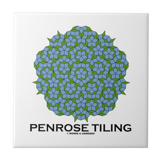 Penrose Tiling (vijfvoudig symbool) Tegeltje (Voorkant)