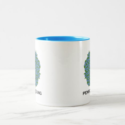 Penrose Tiling (vijfvoudig symbool) Tweekleurige Koffiemok (Center)