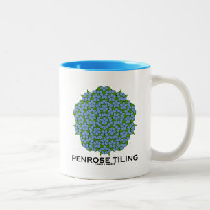 Penrose Tiling (vijfvoudig symbool) Tweekleurige Koffiemok