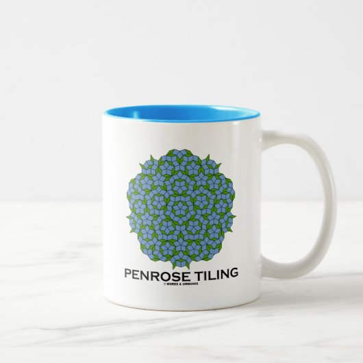 Penrose Tiling (vijfvoudig symbool) Tweekleurige Koffiemok (Rechts)