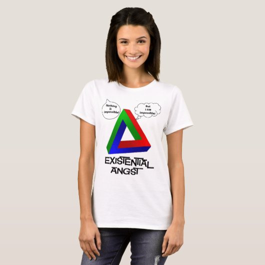 Penrose Triangle - Niets is onmogelijk T-shirt (Voorkant volledig)
