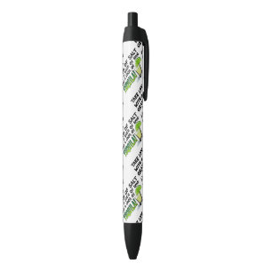 PENS - LEVEN, LIMETTEN, ZOUT, TEQUILA! ZWARTE INKT PEN