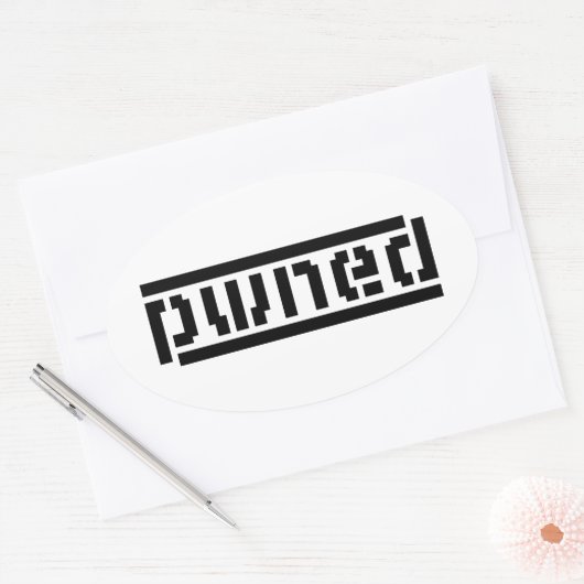 pens ovale sticker (Envelop)