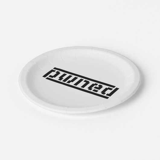 pens papieren bordje (Gekanteld)