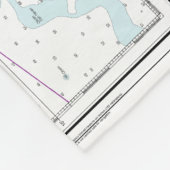 Pensacola Bay en nadert nautische kaart 11382 Fleece Deken (Hoek)