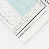 Pensacola Bay nautische kaart 11383 Fleece Deken (Hoek)