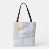 Pensacola Bay nautische kaart 11383 Tote Bag (Achterkant)
