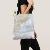 Pensacola Bay nautische kaart 11383 Tote Bag (Dichtbij)