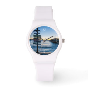Pensacola Bay Sign Sunset beroemd gemaakt door Doc Horloge