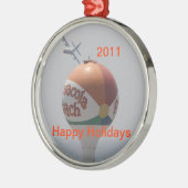 Pensacola Beach Ball Metalen Ornament (Links)