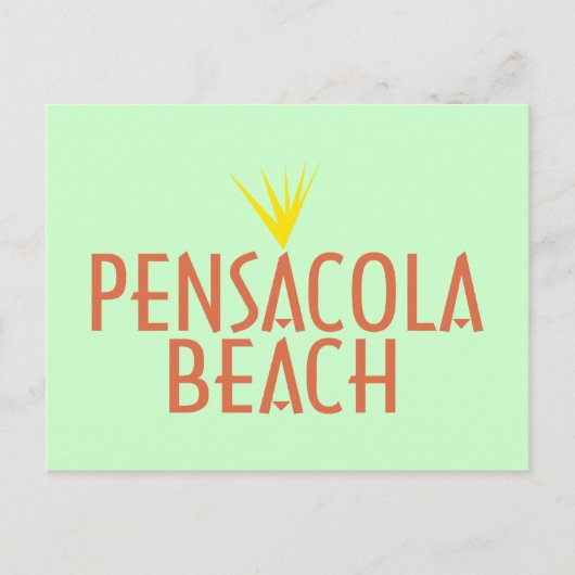 Pensacola Beach Briefkaart (Voorkant)