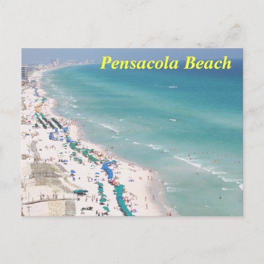Pensacola Beach briefkaart (Voorkant)