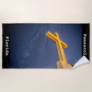 Pensacola Beach Cross met Melkweg Strandlaken